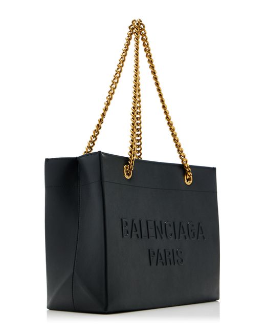Balenciaga Black Duty Free Leather Tote Bag
