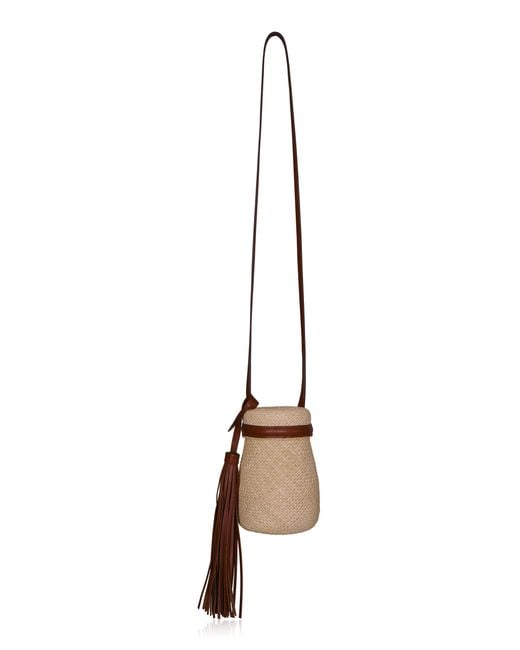 Johanna Ortiz Metallic The Provider Palm And Leather Mochila Bag