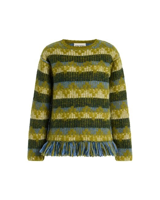 Escvdo Green Salkantay Alpaca-Wool Sweater
