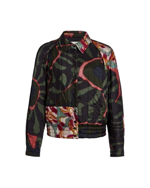 Dries Van Noten Black Valoria Twill Bomber Jacket