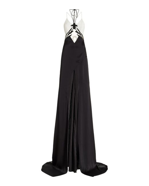 david koma crystal mesh gown