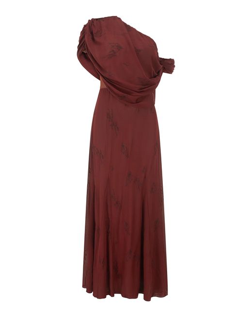 Harris Tapper Lucille Embroidered Silk Maxi Dress