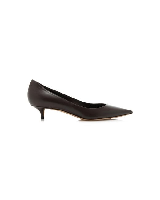 Jimmy Choo Black Amelia Leather Pumps