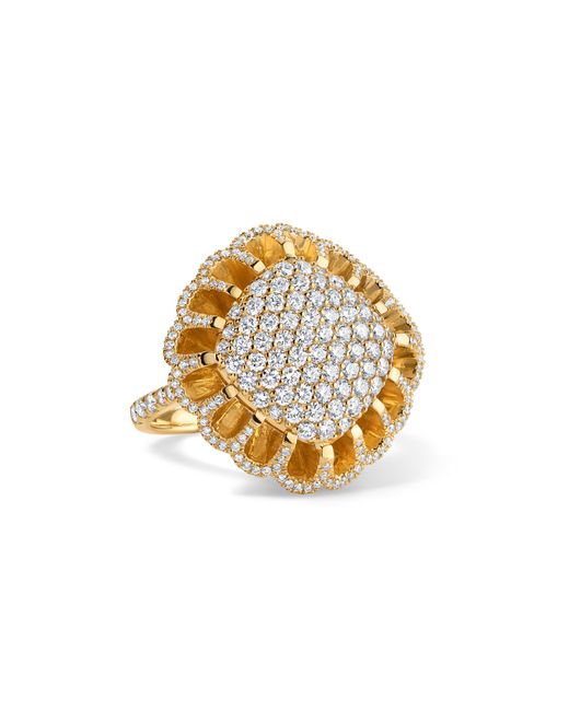Mindi Mond New York Metallic Floating All 18K Diamond Ring