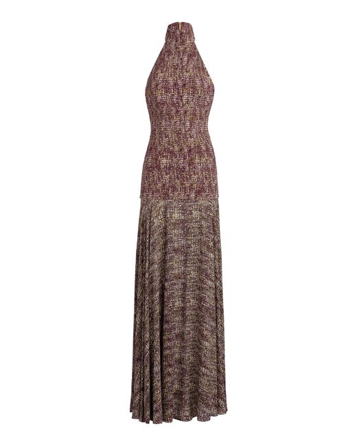 Silvia Tcherassi Brown Leonore Maxi Dress