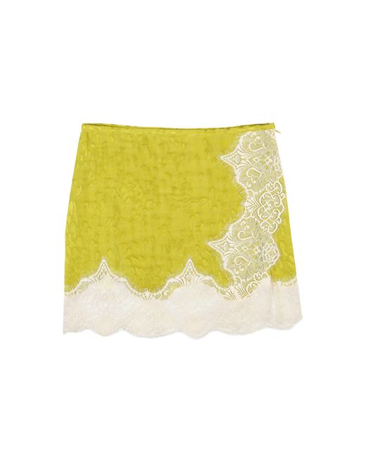 Siedres Yellow Niera Mini Skirt