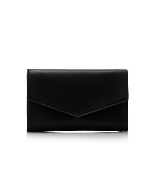 The Row Black Envelope Leather Bag