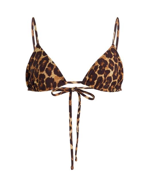 Tropic of C Brown Equator Triangle Bikini Top
