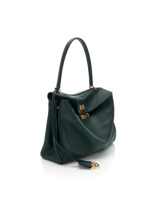 Balenciaga Black Rodeo Medium Leather Top Handle Bag