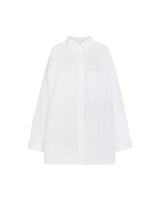 DARKPARK White Nathalie Oversized Cotton Shirt