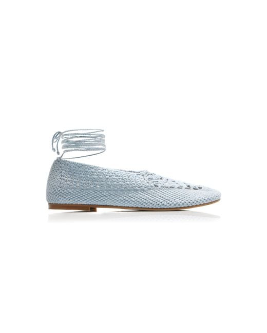 Hvoya Blue Exclusive Riviera Merezhyvni Cotton Flats
