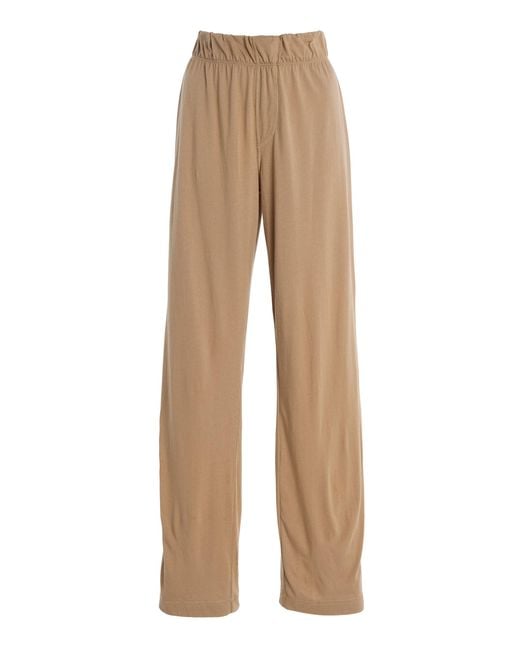 ÉTERNE Natural Cotton-blend Lounge Pants
