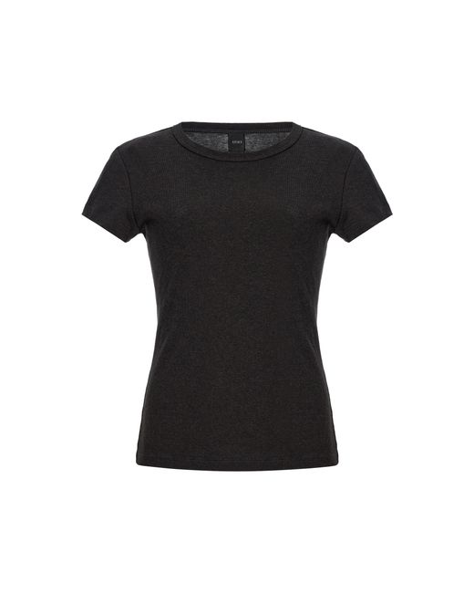 Leset Black Nando Slim Fit Cotton T-Shirt