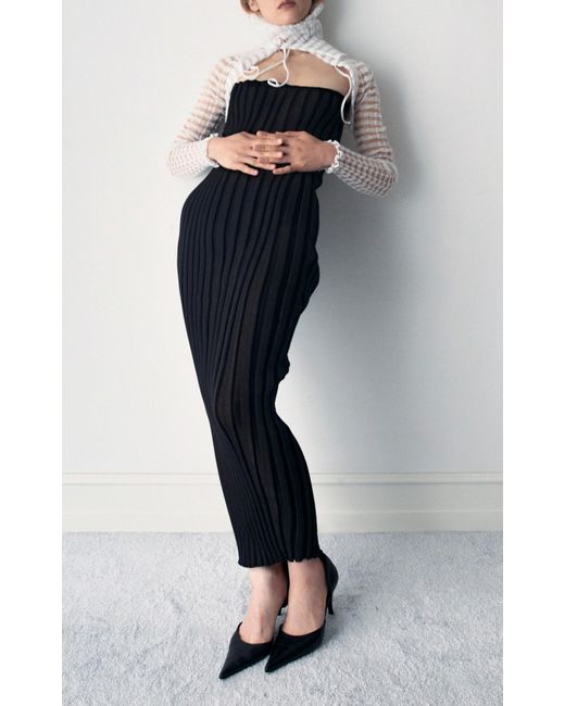 a. roege hove Natural Katrine Cotton-Blend Knit Dress