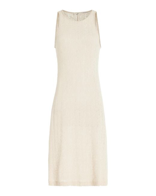 BITE STUDIOS White Whisper Organic Cotton Lace Midi Dress