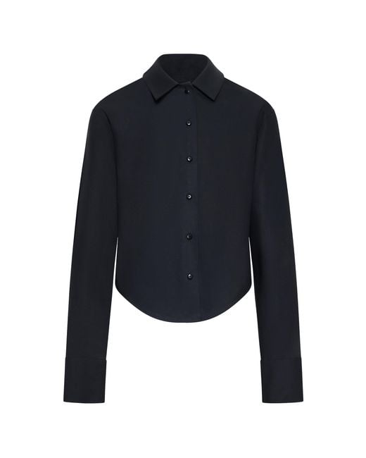 OSSOU Blue Brooks Cotton Shirt