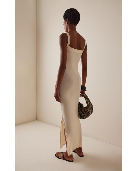 square neck jersey maxi dress AnyBody Regular Knit Jersey Square Neck Maxi Dress Black Large A647636