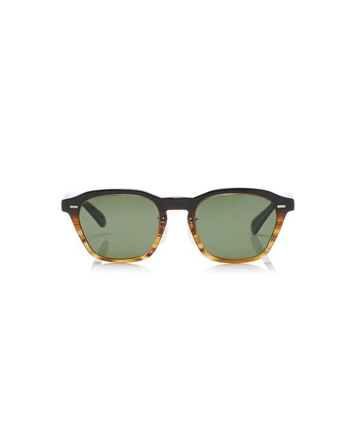 Oliver Peoples Green X Roger Federer R-11 Round-Frame Acetate Sunglasses