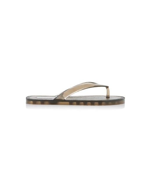 St. Agni White Jelly Flip Flop Sandals