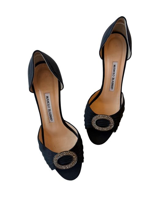 Dear Clementine Vintage Black Manolo Blahnik Sedaraby Pumps