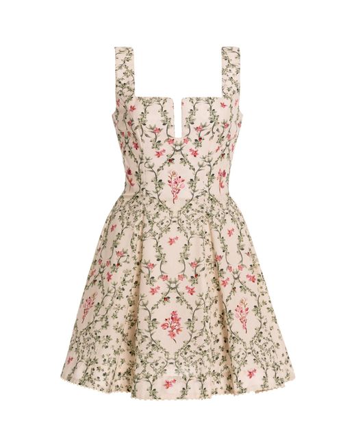 Agua Bendita Natural Agua Cauca Cotton Mini Dress