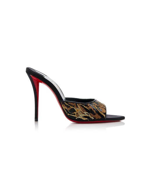Christian Louboutin Multicolor Miss Z 100Mm Sequined Mules
