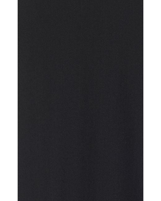 Matteau Black T-back Stretch-wool Midi Dress