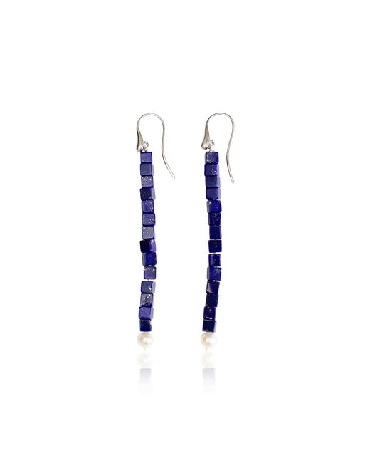 Le Sundial Blue Ines Lapis Earrings