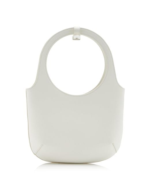 Courreges White Holy Leather Top Handle Bag