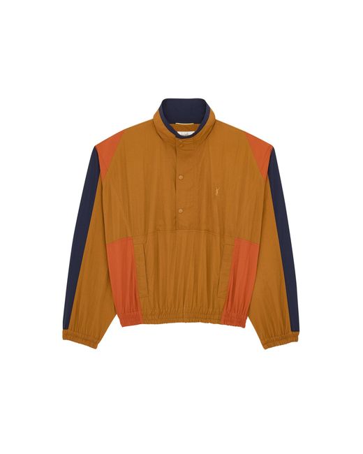Saint Laurent Orange Tech-Faille Jacket