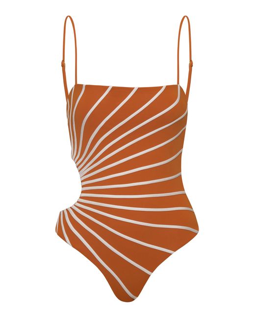 ANDRES OTALORA Brown Puerto Sereno One-Piece Swimsuit