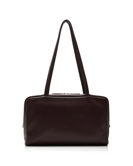 The Row Black Astra Leather Bowling Bag