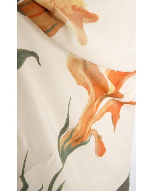 Sir White Constance V Neck Slip Dress