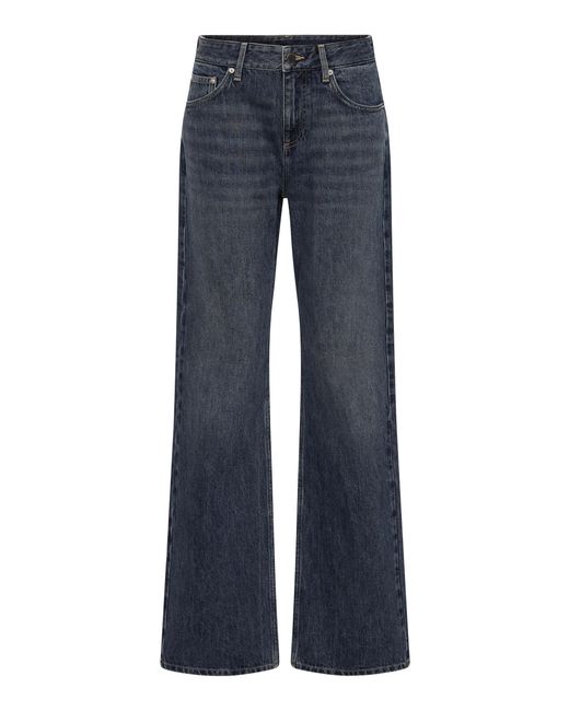 St. Agni Blue Low-Rise Cotton Relaxed Jeans