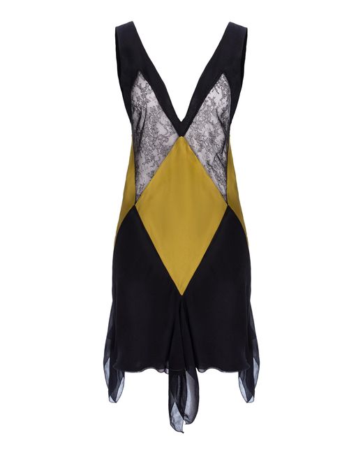 Aureliana Black Alexia Silk Satin Mini Dress