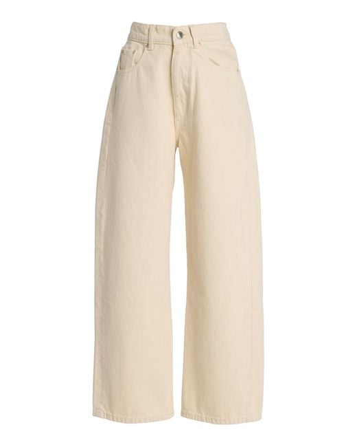 DL1961 Natural Taylor Rigid Ultra-High Barrel-Leg Jeans