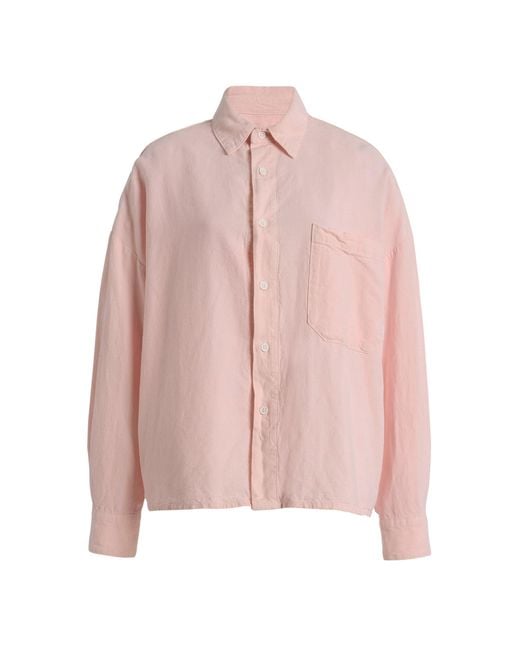 All Three Pink Erin Button-Down Shirt