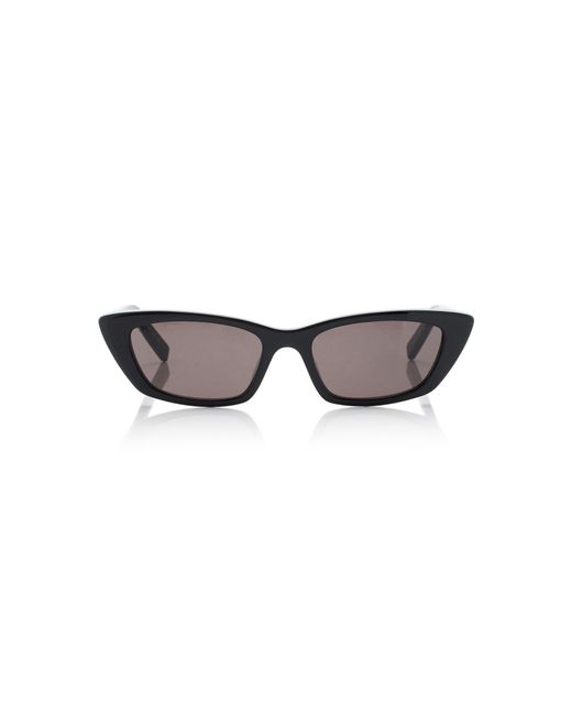 Saint Laurent Black Cat-eye Acetate Sunglasses