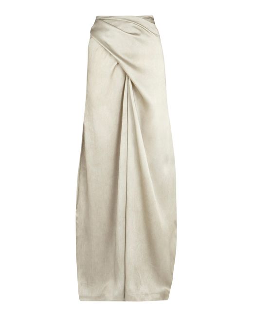 Cortana Natural Ocaso Satin Wrap Pants