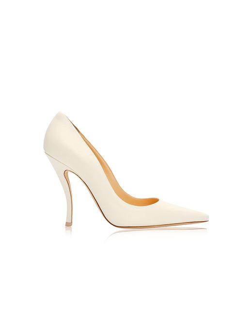 Magda Butrym White Cream Leather Pumps