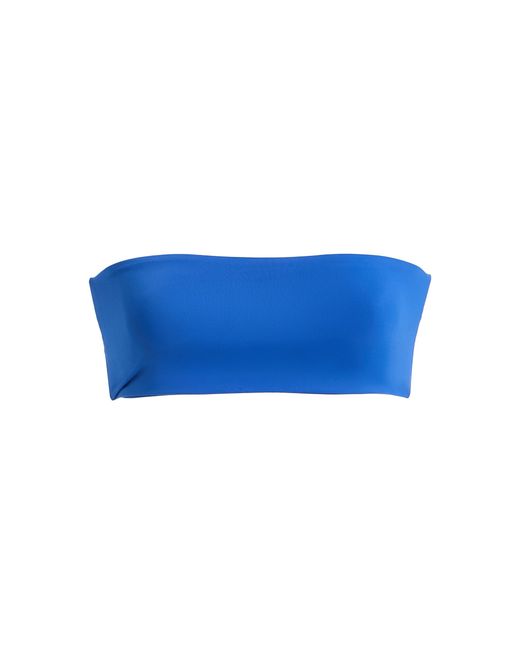 Ziah Blue Twisted Bandeau Bikini Top