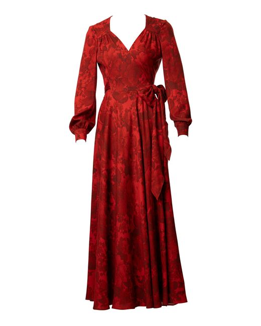 Lena Hoschek Red Fairview Ribbon Embellished Dress