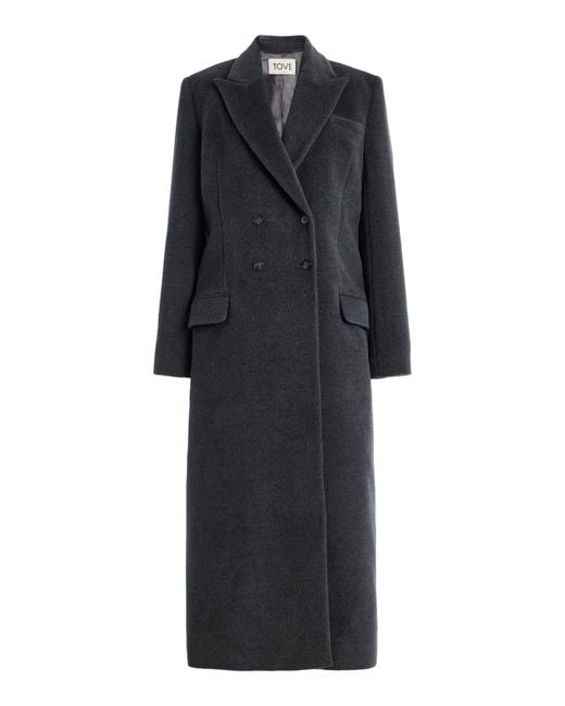 TOVE Black Gilda Wool Coat