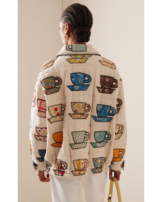 Sea White Karmen Embroidered Cotton Jacket for men