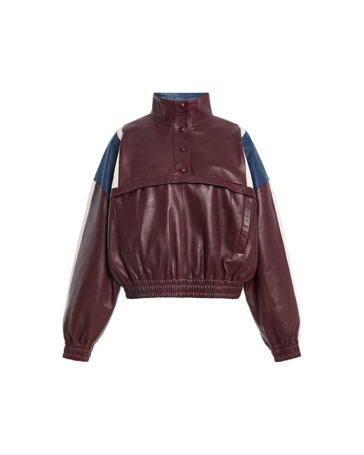 Franchise Red Rhea Leather Jacket