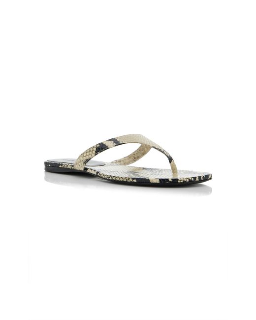 Khaite White Archer Python-Embossed Leather Sandals