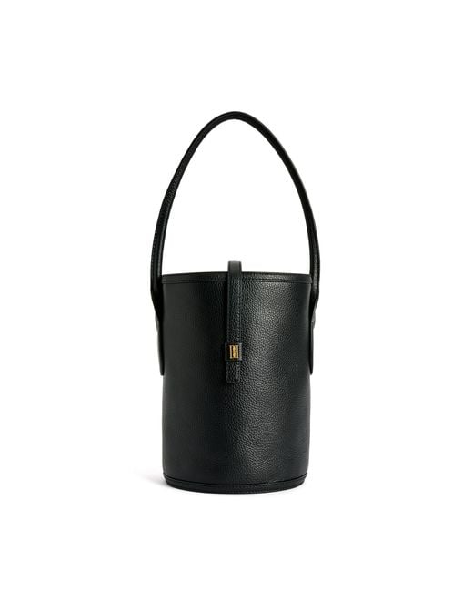By Malene Birger Black Marylle Grainy Top Handle Bag