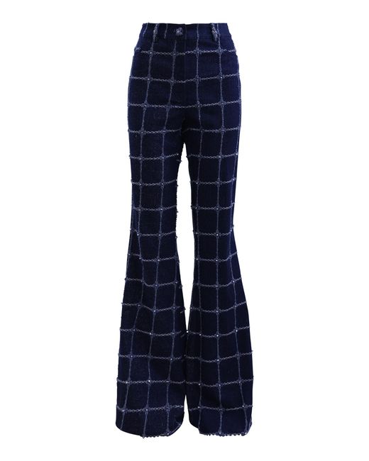 Francesca Miranda Blue Eclipse Cotton-Blend Trousers