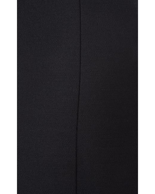 Valentino Garavani Black Cutout Silk-wool Crepe Mini Dress