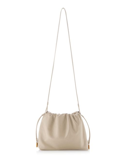The Row Natural Angy Leather Bucket Bag